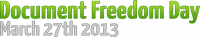 Document Freedom Day banner
