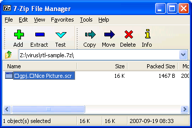 Win XP displays full file name
