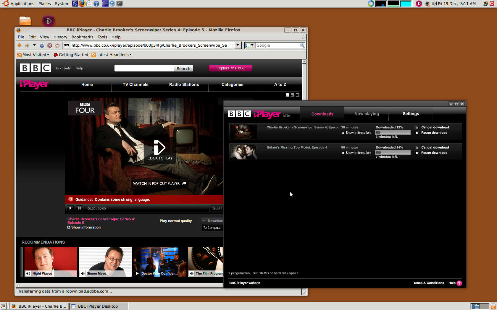 BBC iPlayer on Linux and downloading at last