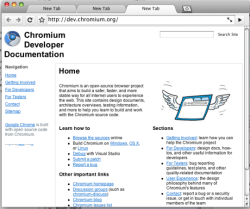 The first Mac rendered Chrome page