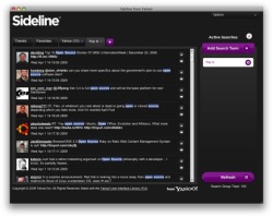 Yahoo's Sideline monitor for Twitter.