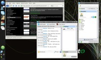 The Presto desktop running Skype and Firefox.