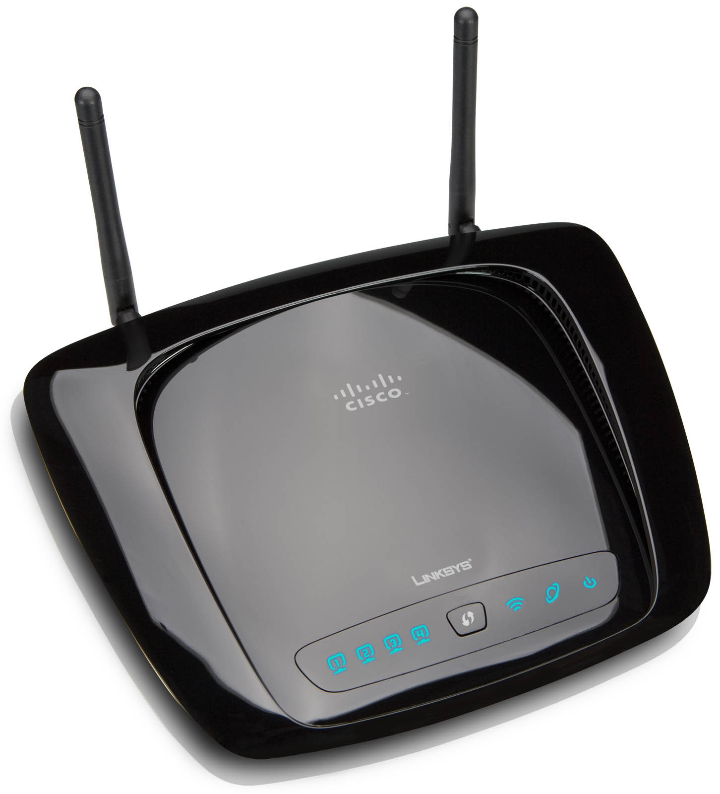 The Linksys WRT160NL wireless router.
