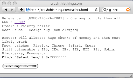 CrashThisThing screenshot