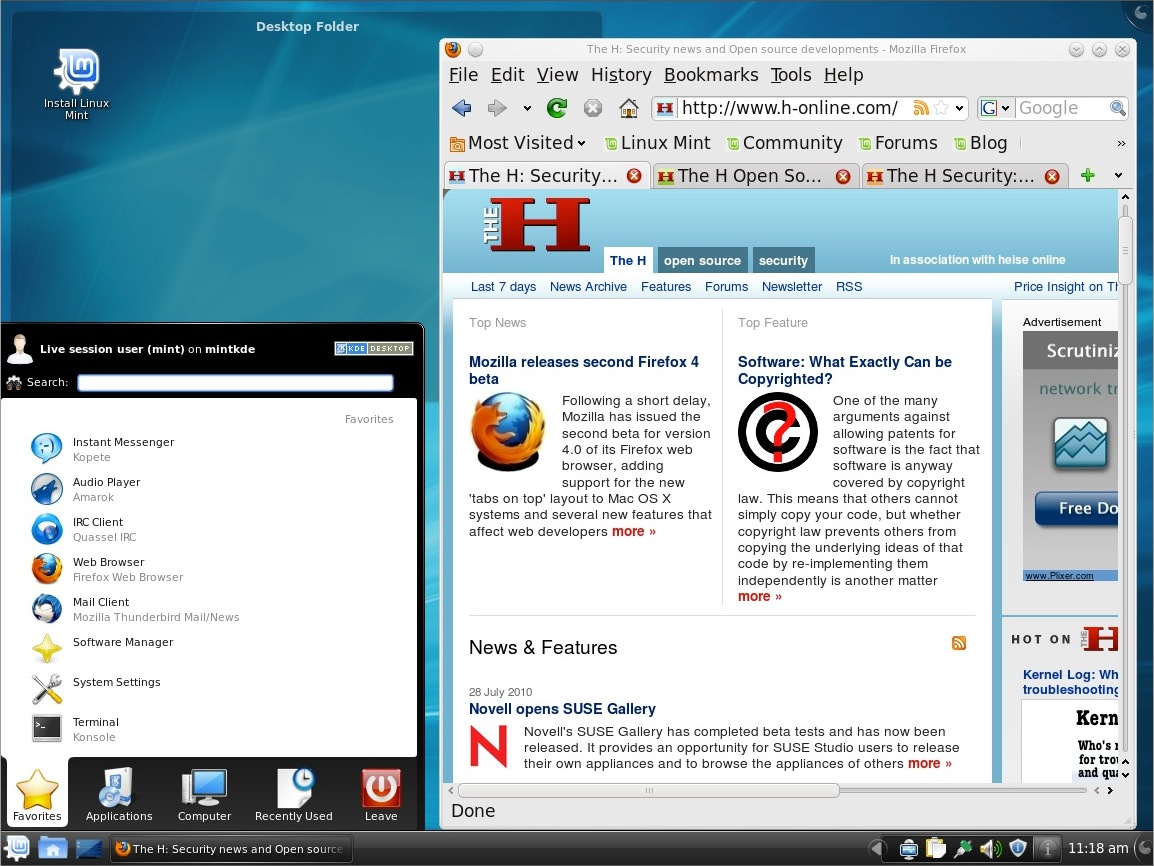 Linux Mint 9 KDE
