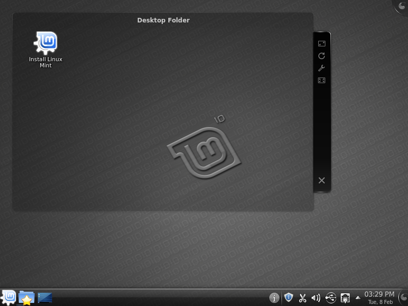 Linux Mint 10 KDE desktop