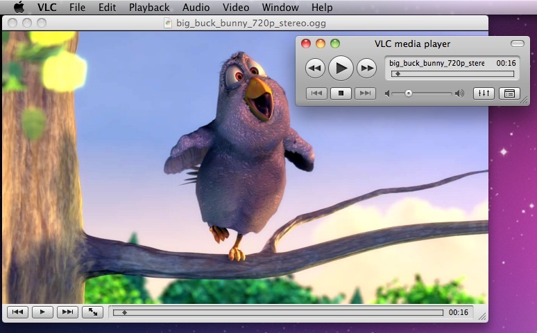 VLC 1.1.8 on Mac OS X