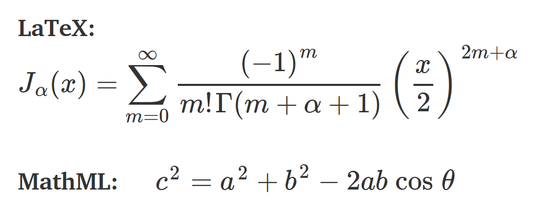 Mathjax formula rendering