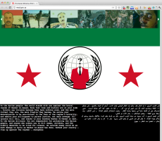 Screenshot of Syrian MOD