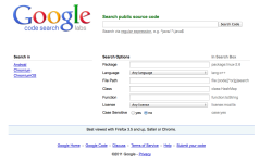 Google Code Search screenshot
