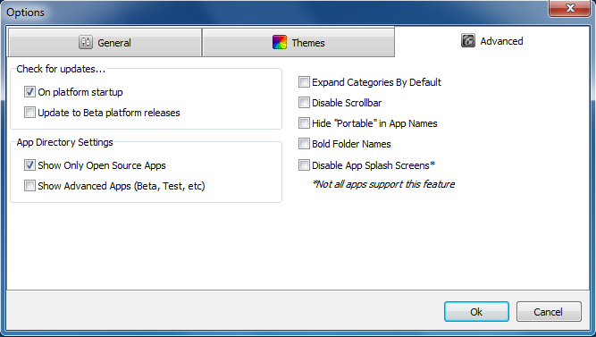 Portable Apps open source screenshot