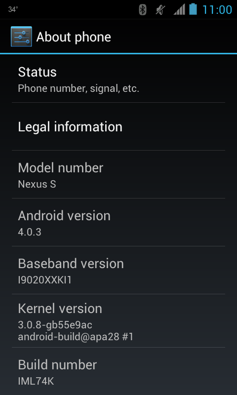 Nexus S screenshot