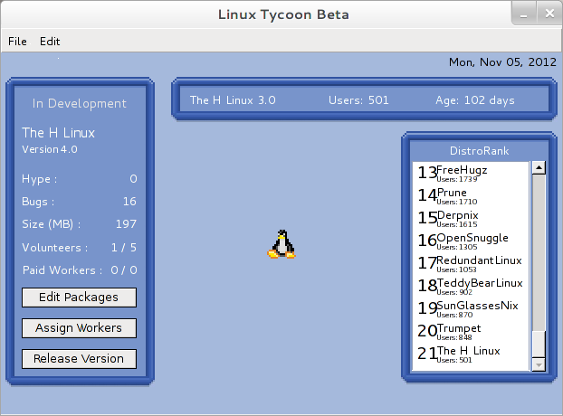 Linux Tycoon Screenshot