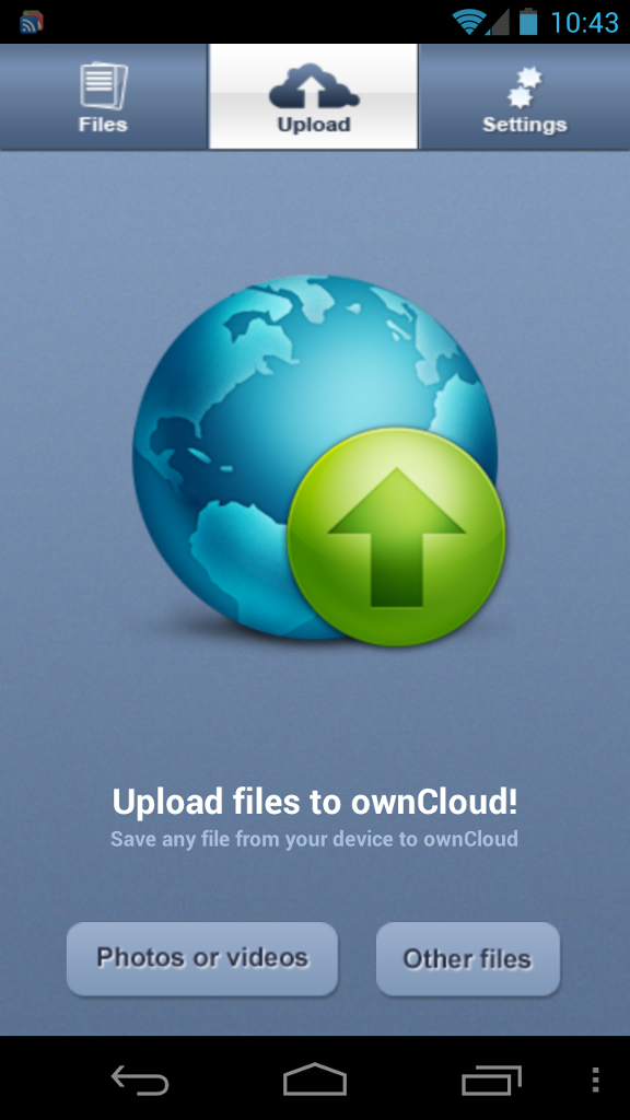 ownCloud Android screenshot