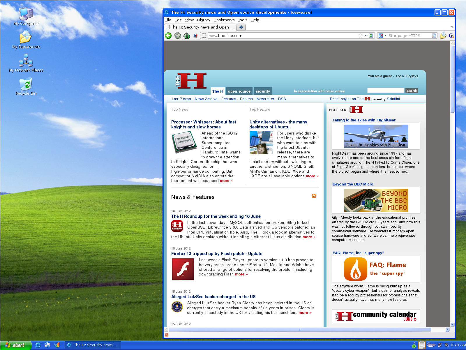 Screenshot of Tails 0.12 Windows Camoflague