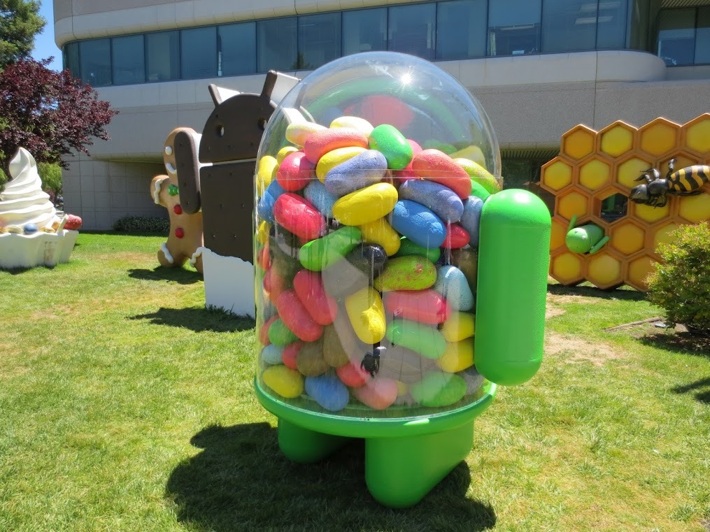 Jelly beans on the Google lawn