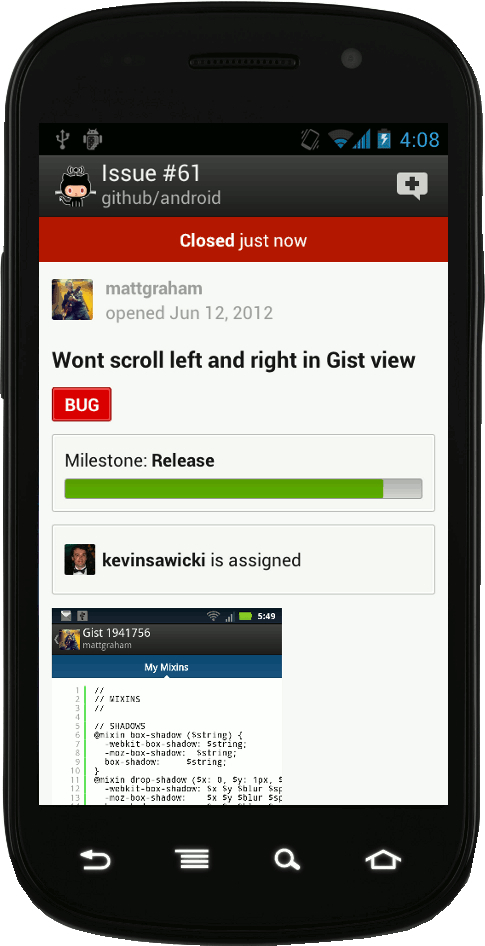 GitHub Android App