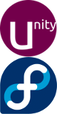 Fedora Unity logo
