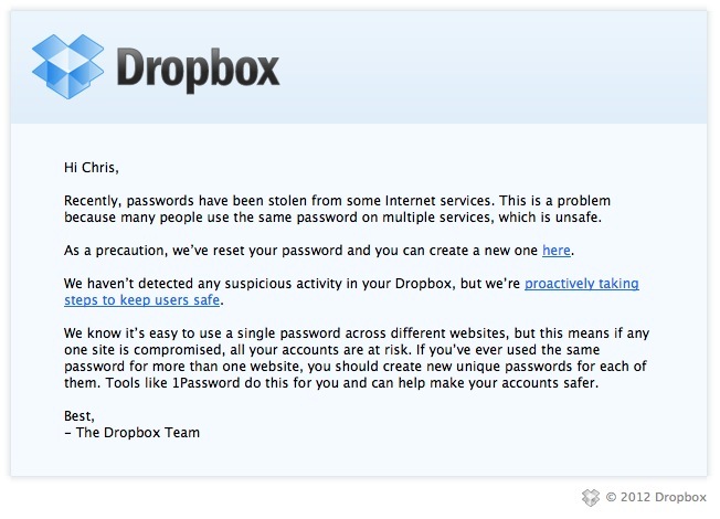 Dropbox screenshot