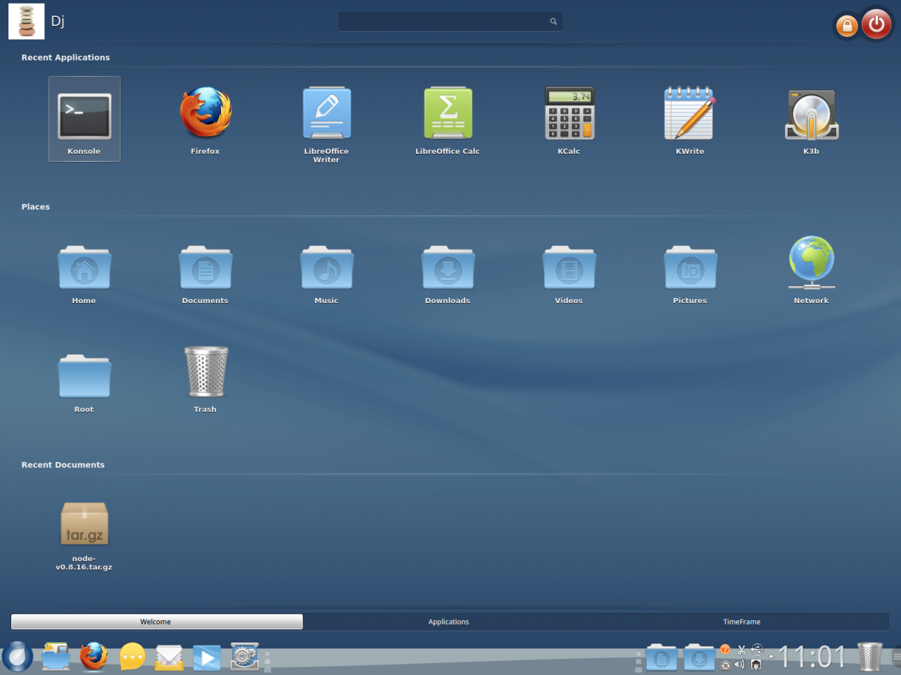 ROSA Desktop.Fresh screenshot