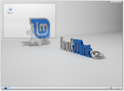 Linux Mint 14 KDE's desktop