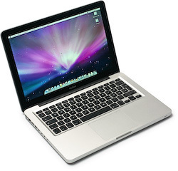 The new aluminium case on the MacBook looks classier than it's plastic predecessor
