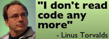 Interview: Linus Torvalds – I don't read code any more